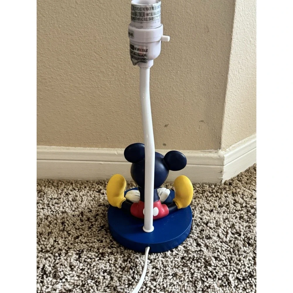 Disney Store Mickey Mouse Table Lamp Vintage Style‎ Authentic Works